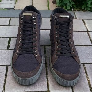 Alessandro Dell'acqua suede lesther sneakers purple & gray women's shoes Size 41